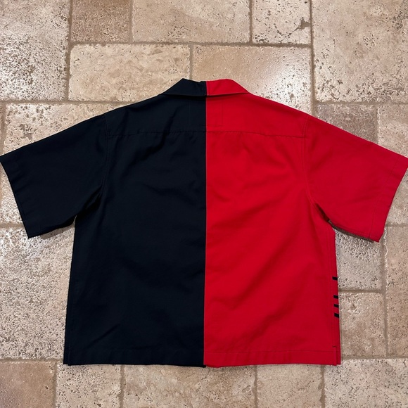 Prada Double Match FW20 Black Purple Red Horse Bowling Shirt - Picture 8 of 15